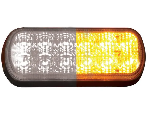 8891602 - Dual Row 5.5 Inch Amber/Clear Led Strobe Light 1