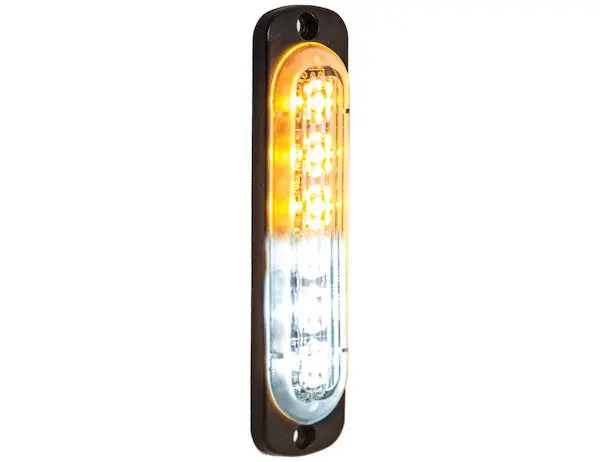 8891912 - Thin 4.5 Inch Amber/Clear Vertical Led Strobe Light 1