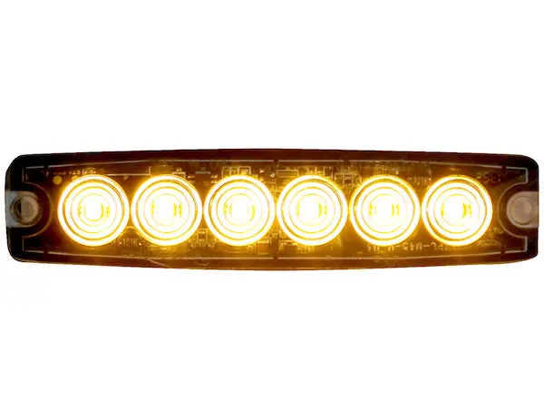 8892200 - Ultra Thin 5 Inch Amber Led Strobe Light 1