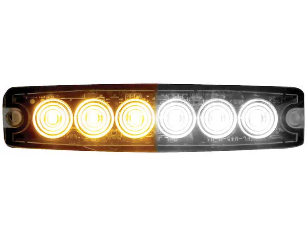 8892202 - Ultra Thin 5 Inch Amber/Clear Led Strobe Light 1