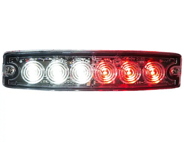 8892207 - Ultra Thin 5 Inch Clear/Red Led Strobe Light 1