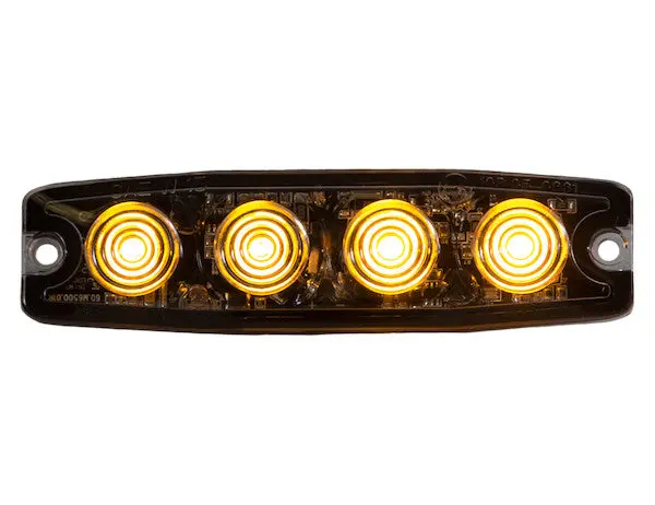 8892240 - Ultra Thin 4.5 Inch Amber Led Strobe Light 1
