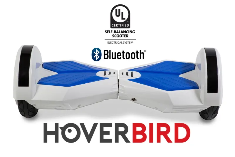 Ul2272 I5 8" Hoverbird Hoverboard  - Self Balancing Scooter - White/Blue 1