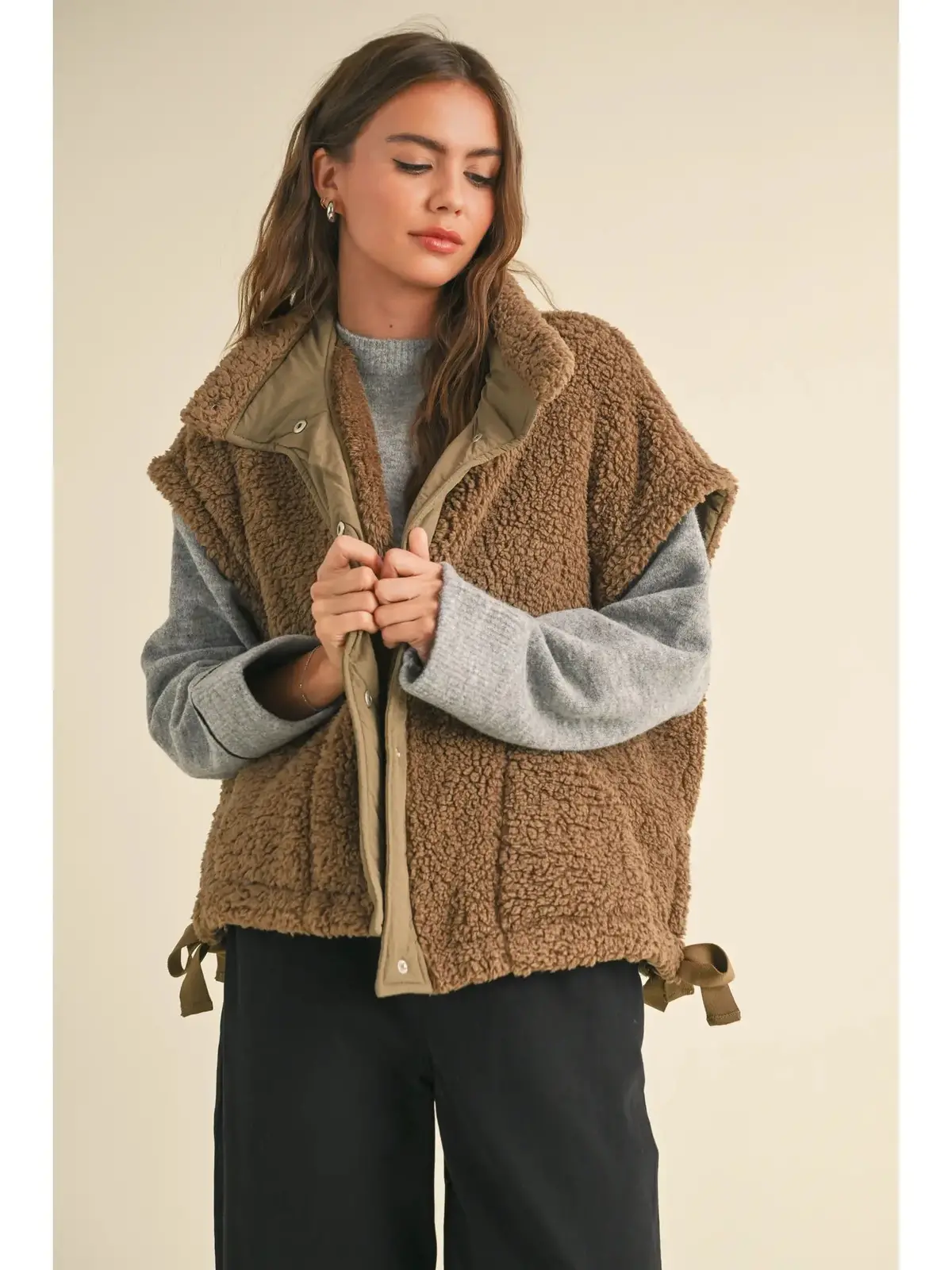 Teddy Utility Vest Jacket 1
