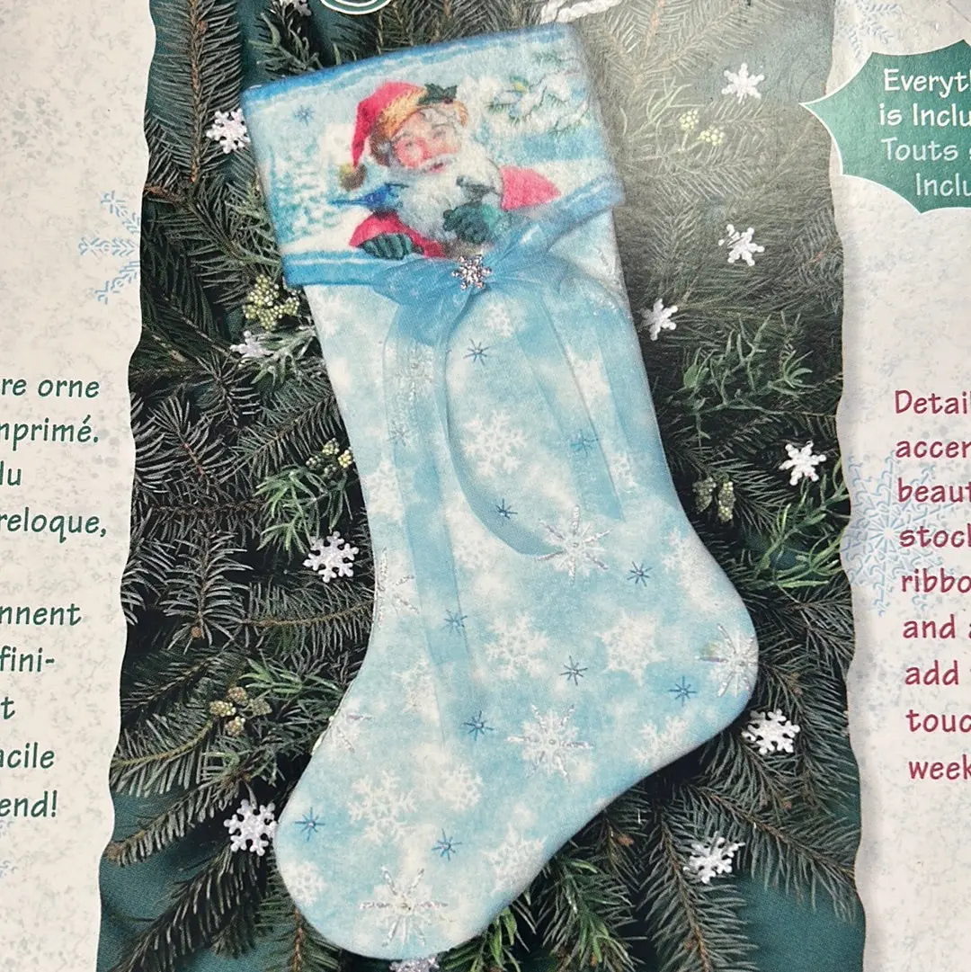 Santa Illusion Stocking Embroidery Kit 1