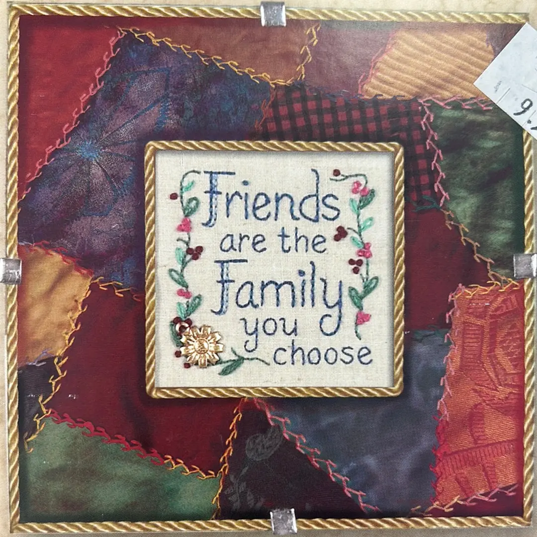 Crazy Quilt Verse Embroidery Kit 1