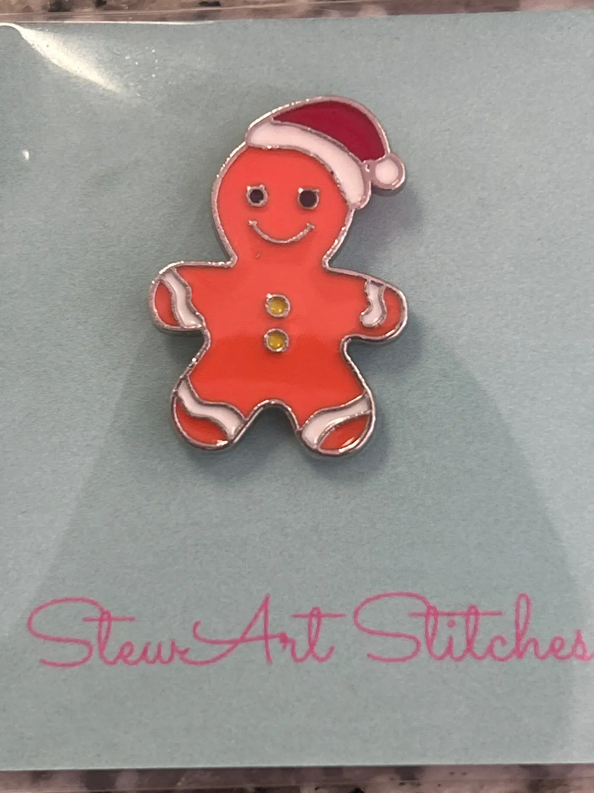 Gingerbread Man Needle Minder 1