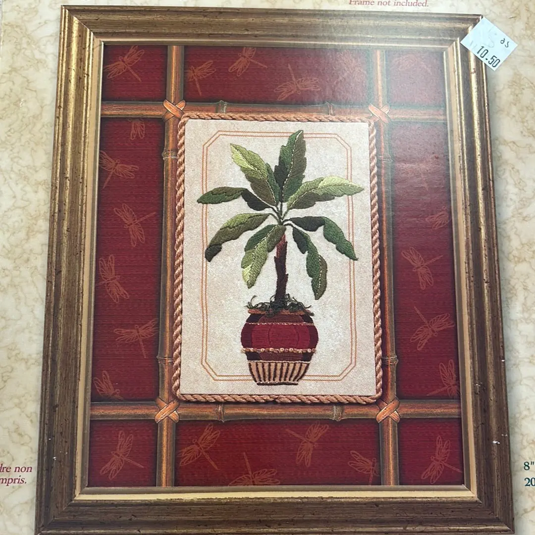 Bamboo And Palm Embroidery Kit 1