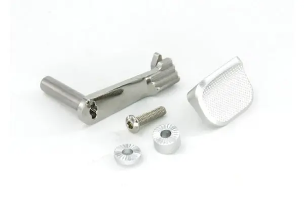 Aip Steel Slide Stop With Thumb Rest For Hi-Capa (Silver) #Aip001-Mh2-S 1
