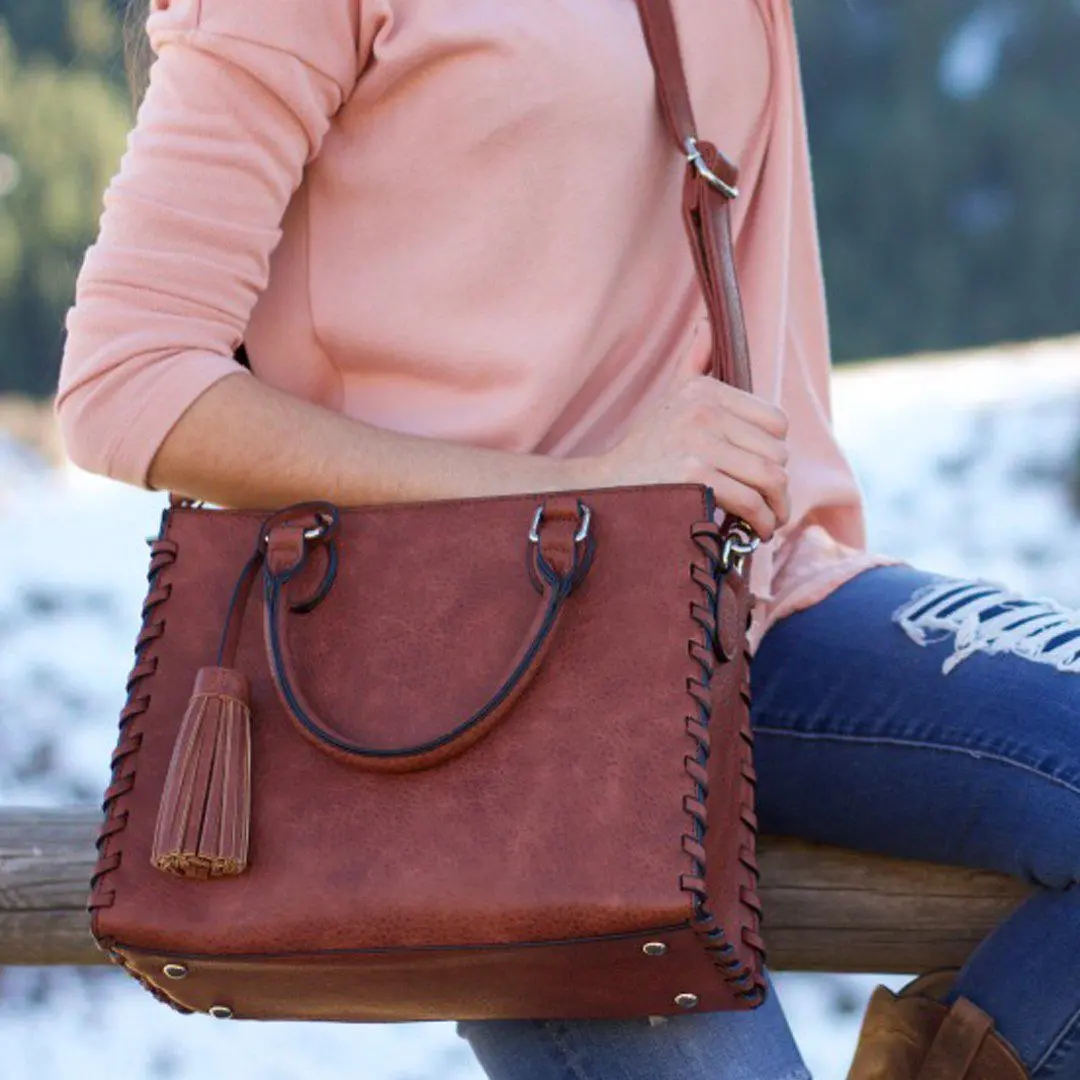 Ann Laced Concealed-Carry Satchel 1