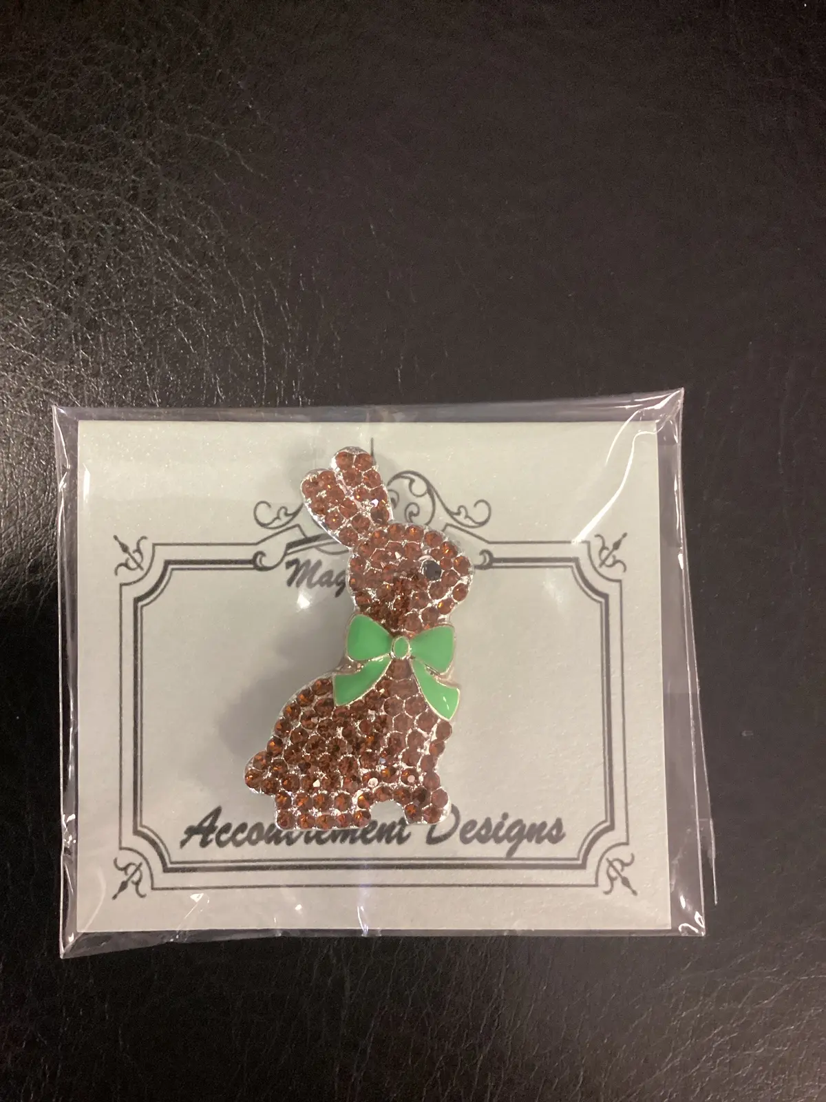 Chocolate Bunny Needle Minder 1