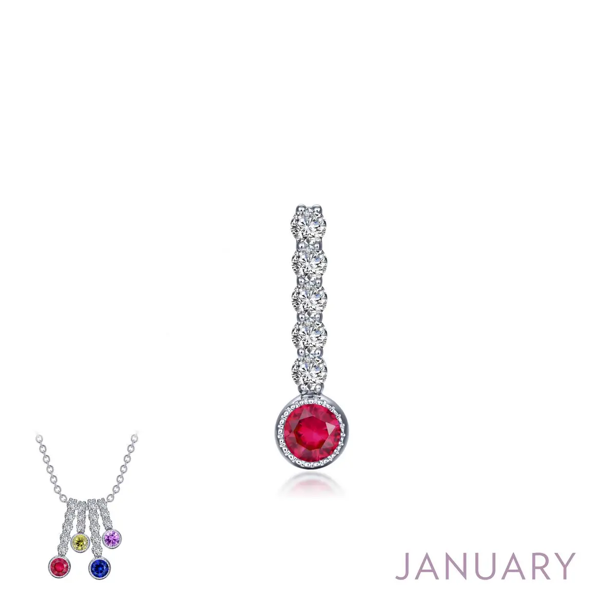 Birthstone Love Stoned Pendant 1