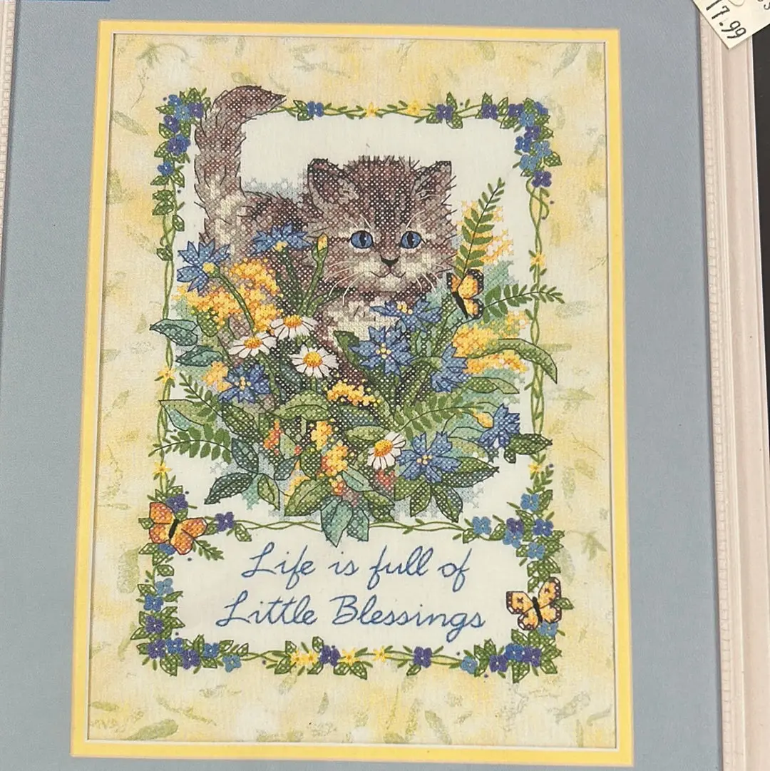 Little Blessings Stamped Cross Stitch Kit 1