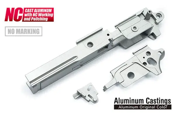 Guarder Aluminum Frame For Tokyo Marui Hi-Capa 5.1 (Standard/No Marking/Alu. Org. Color) #Capa-60(A) 1