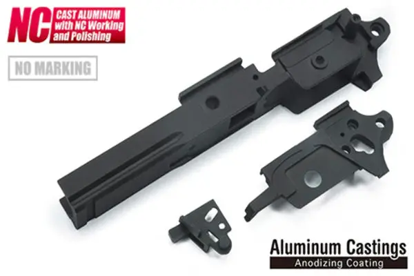 Guarder Aluminum Frame For Marui Hi-Capa 5.1 (Standard/No Marking/Black) #Capa-60(B) 1