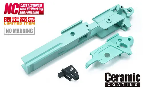 Guarder Aluminum Frame For Marui Hi-Capa 5.1 (Standard/No Marking/Robin Egg Blue) #Capa-60(Reb) 1