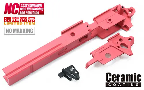 Guarder Aluminum Frame For Marui Hi-Capa 4.3 (4.3 Type/No Marking/Pink) #Capa-61(Pink) 1