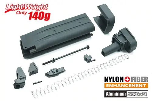 Guarder Aluminum Magazine Kit For Marui Hi-Capa 5.1 No Marking (Black) #Capa-63(Bk) 1