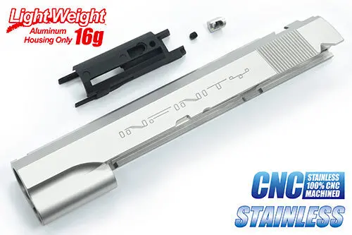 Guarder Stainless Cnc Slide For Marui Hi-Capa 5.1 (Infinity/Silver)#Capa-65(I)Sv 1