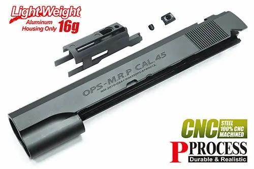 Guarder Stainless Cnc Slide For Marui Hi-Capa 5.1 (Ops/Black) #Capa-65(O)Bk *Ns 1