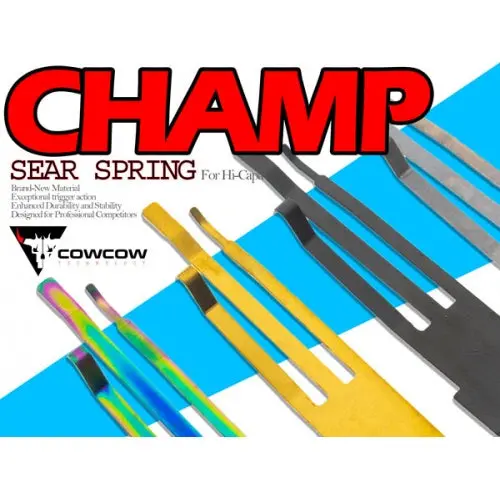 Cowcow Champ Sear Spring For Hi-Capa, 1911 (Black, Silver, Rainbow & Gold) 1