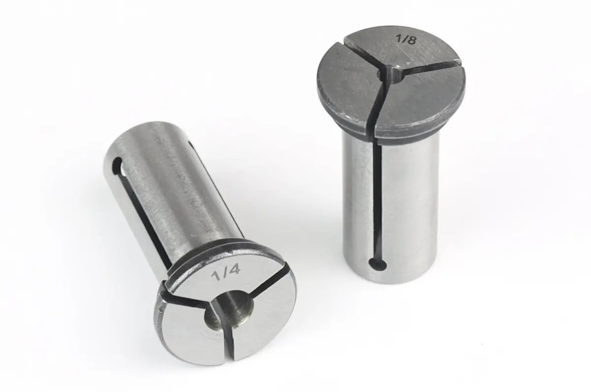 2Pc Set 1/2-1/4 & 1/2-1/8 High-Precision Collet Reducing Adaptors For 1/2 Cnc Routers 1