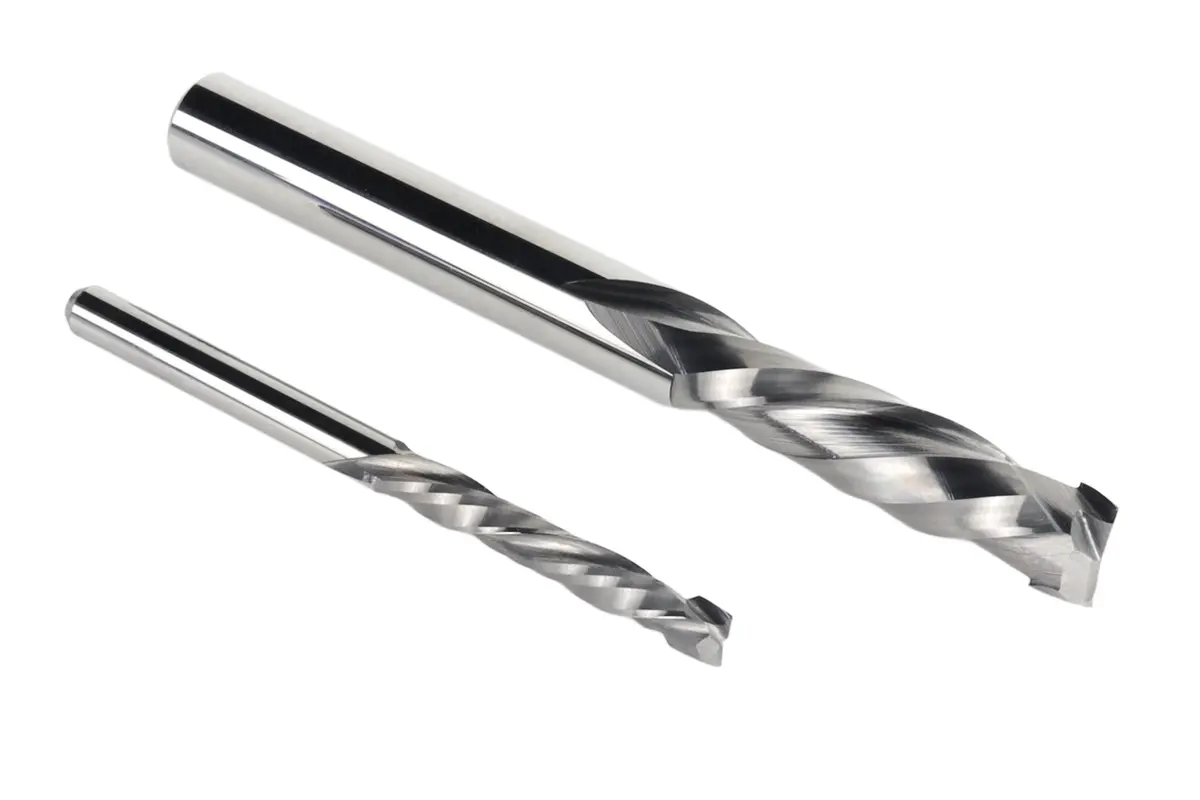 2Pc Compression Endmill Bit Set For Cnc Routers, 1/4 & 1/8 Dia. 1