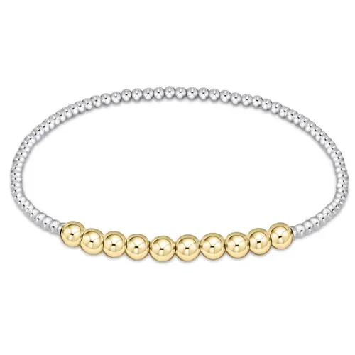 Classic Beaded Bliss 2Mm Bead Bracelet - 4Mm - Mixed Metal 1