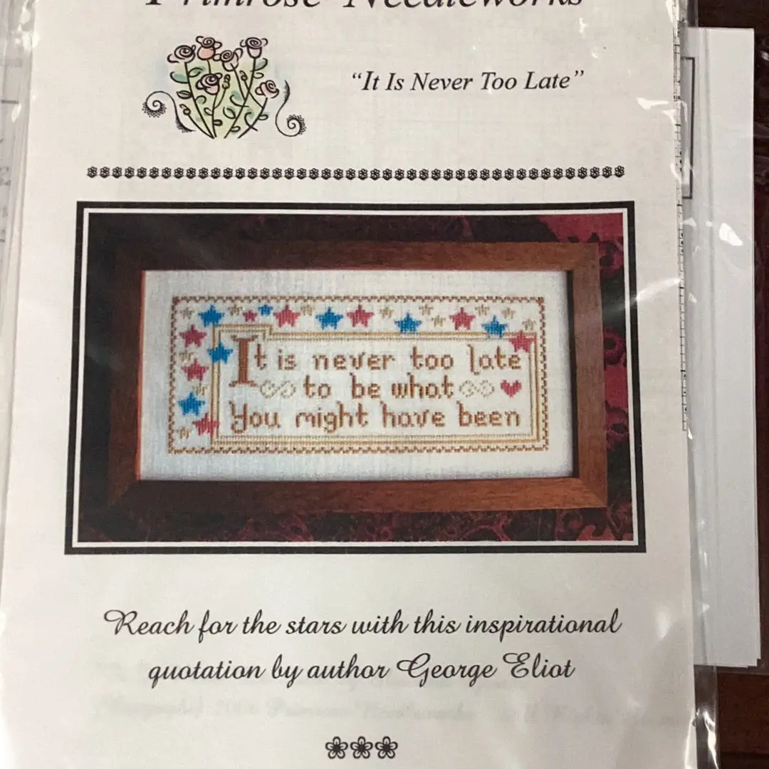 It Is Never Too Late 1