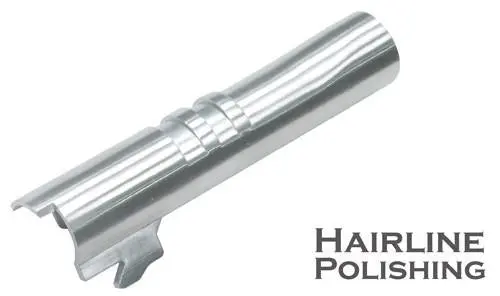 Guarder Aluminum Outer Barrel For Marui Detonics.45 (Hairline Polishing) #Detonics-09(Sv-H) 1