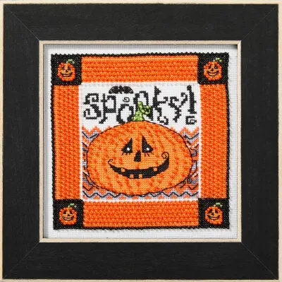 Spooky Pumpkin Buttons And Beads Kit By Mill Hill 1
