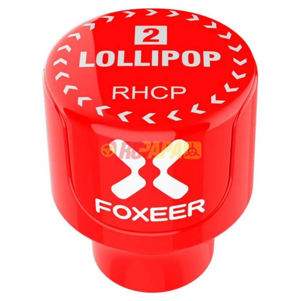 Foxeer Lollipop 2 Stubby 5.8G Omni Fpv Antenna (2Pcs Rhcp Red) 1