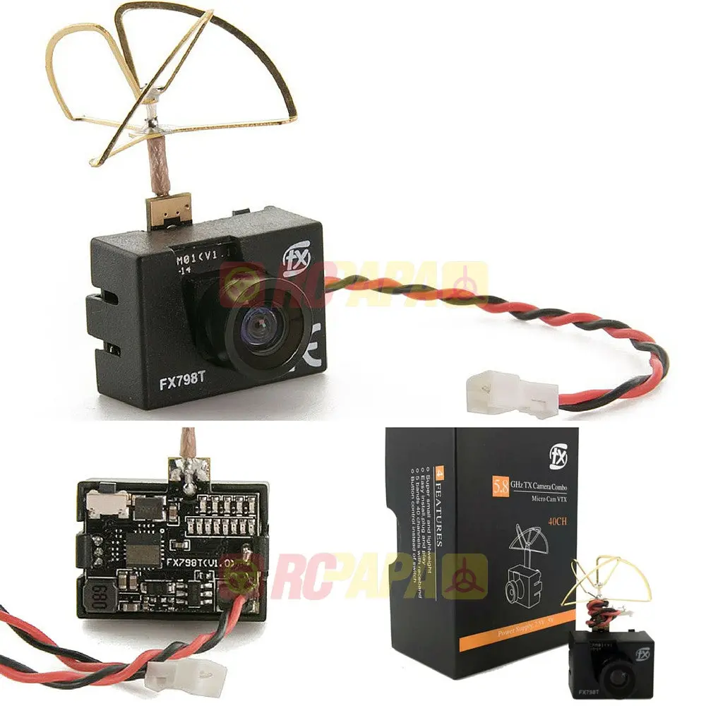 Fxt Fx798t Micro Fpv Camera & 5.8Ghz 40Ch 25Mw Vtx 1