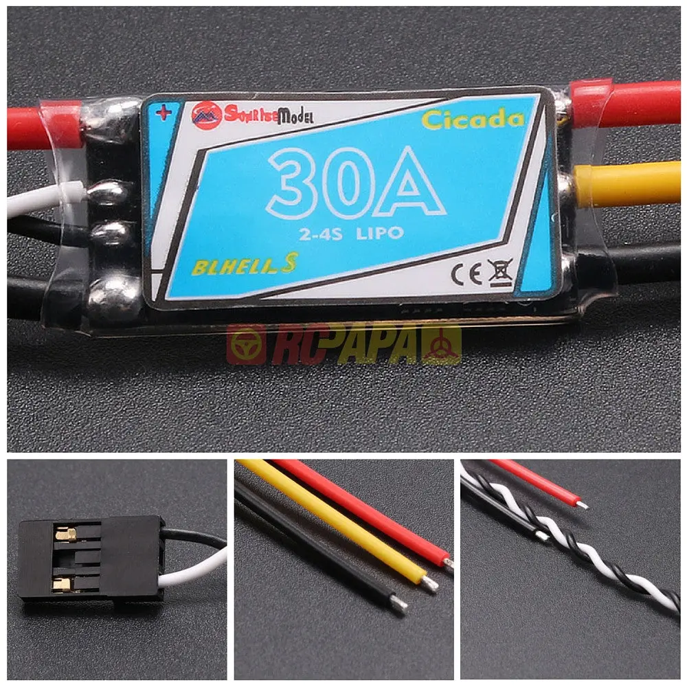 Sunrise Cicada Blheli-S 30A 2-4S Programming Multishot Esc 1
