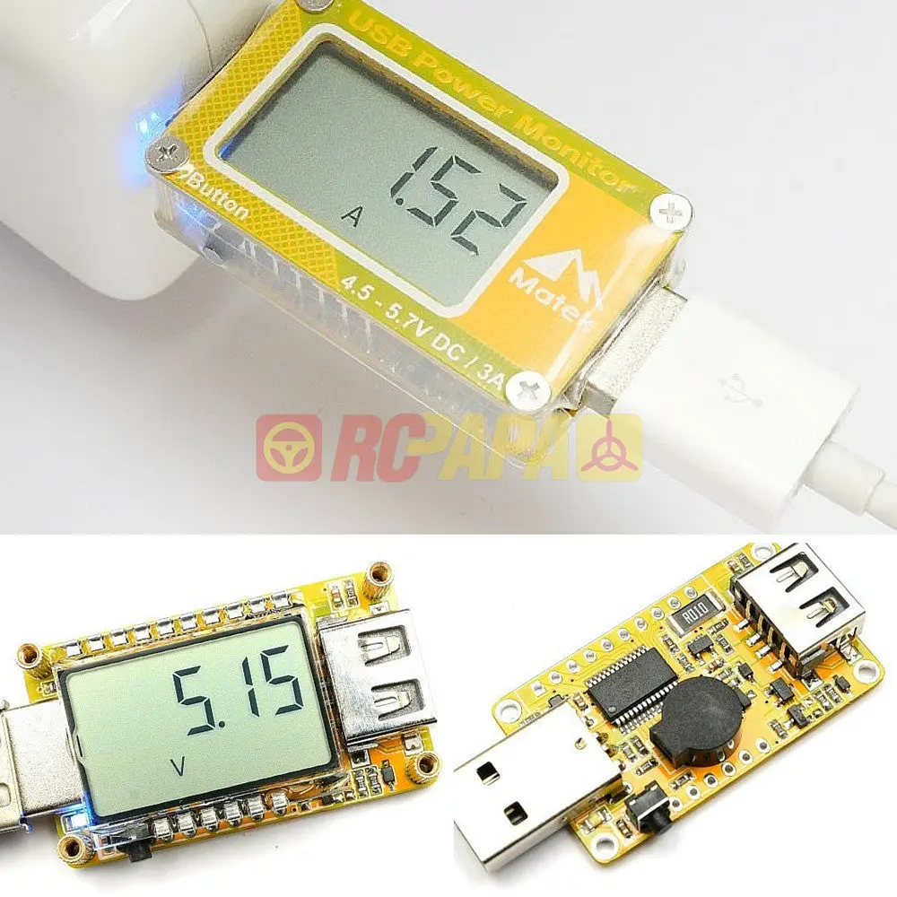 Matek Usb Power Voltage Current Meter / Monitor 1