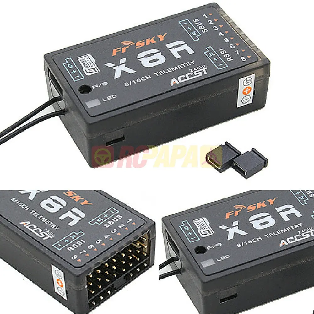 Frsky X8r 8/16Ch 2.4Ghz S.Bus Accst Telemetry Receiver (With Smart Port) 1