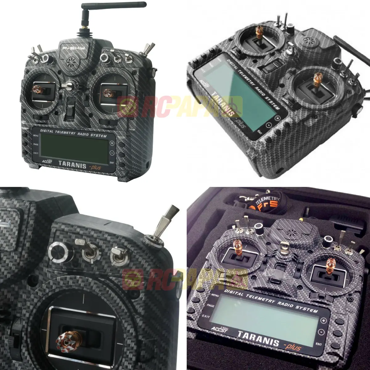 Frsky X9d Plus Taranis 2.4G 16Ch Transmitter (Special Edition - Carbon Fiber) 1
