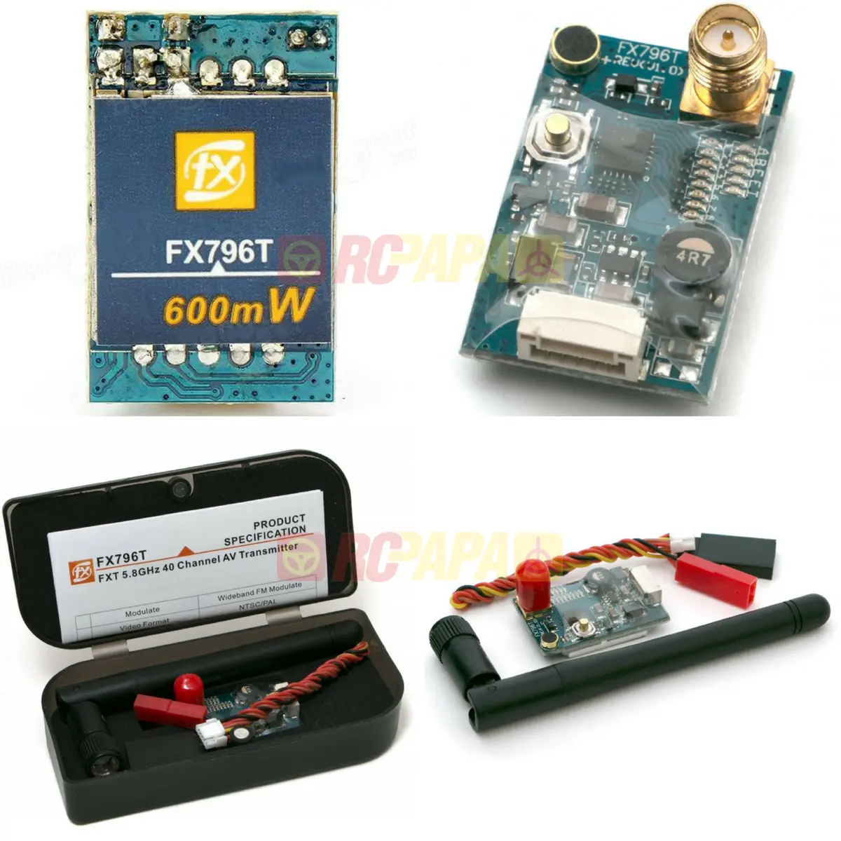 Fxt Fx796t 600Mw 5.8Ghz 40Ch Vtx Video Transmitter (Sma) 1