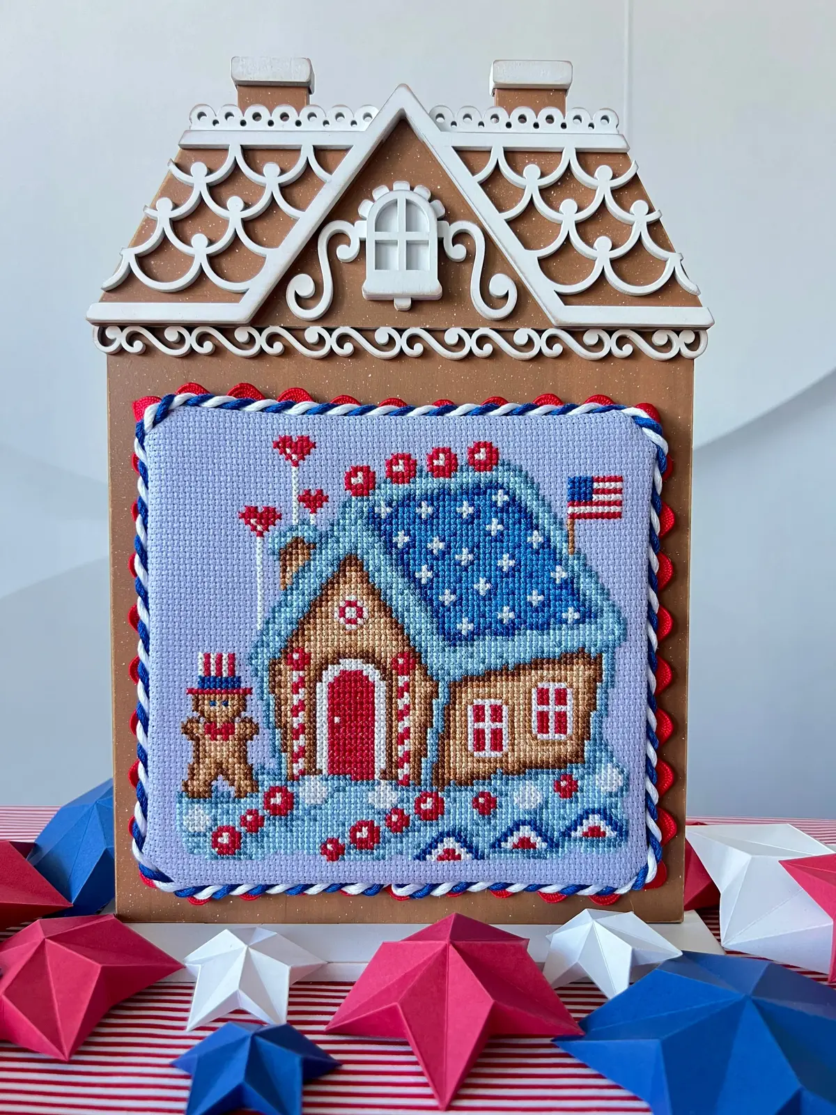 4Th Of July Gingerbread House 1