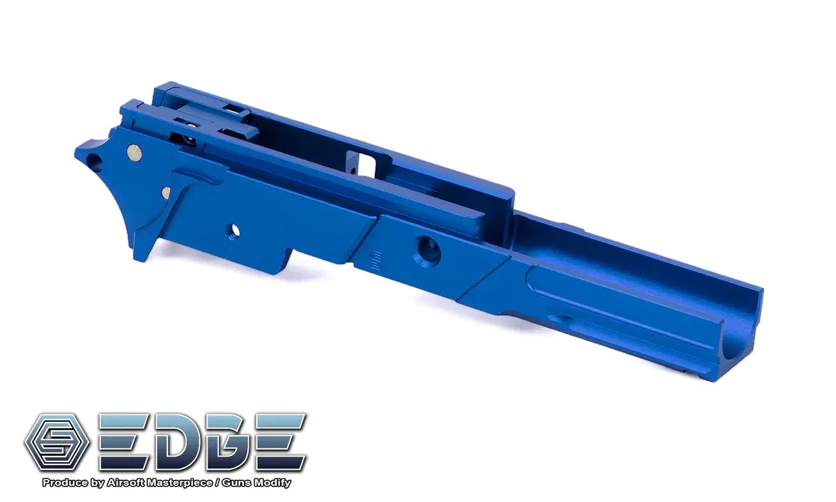 Edge Custom "Strat" 3.9 Inch Aluminum Frame For Hi-Capa - Blue #Edge-Af001-39-Bl 1