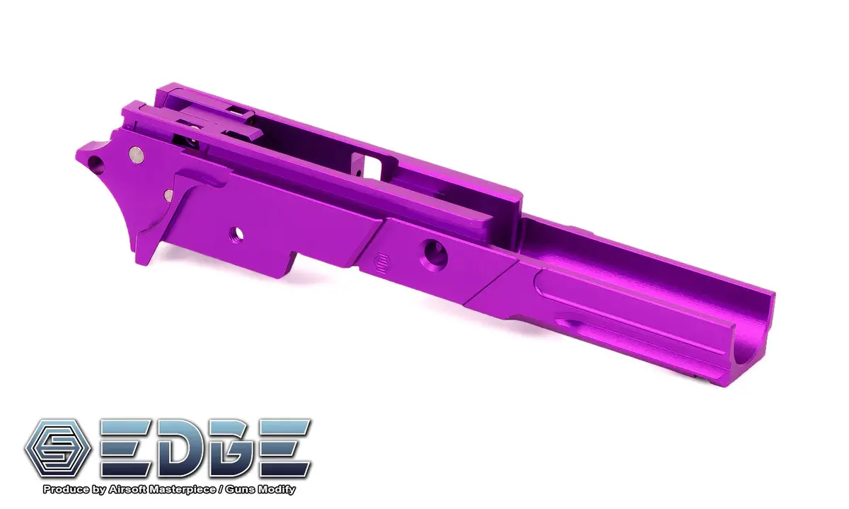 Edge Custom "Strat" 3.9 Inch Aluminum Frame For Hi-Capa - Purple #Edge-Af001-39-Pu 1