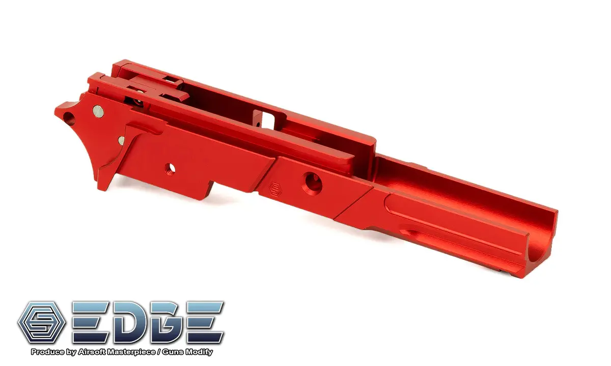 Edge Custom "Strat" 3.9 Inch Aluminum Frame For Hi-Capa - Red #Edge-Af001-39-Rd 1