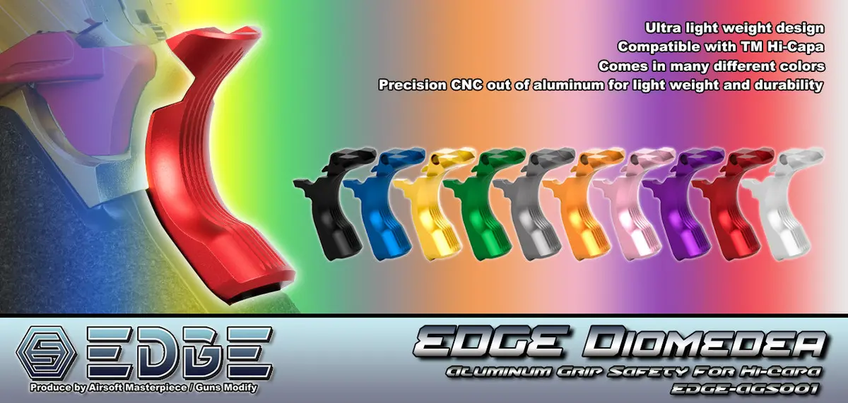 Edge Custom “Diomedea” Aluminum Grip Safety For Hi-Capa #Edge-Ags001 1