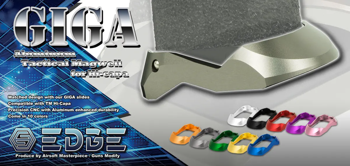 Edge Custom “Giga” Aluminum Magwell For Hi-Capa #Edge-Mw004 1