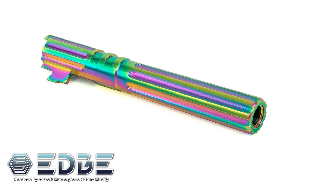 Edge Custom “Warp” Stainless Steel Outer Barrel For Hi-Capa 5.1 - Rainbow 1