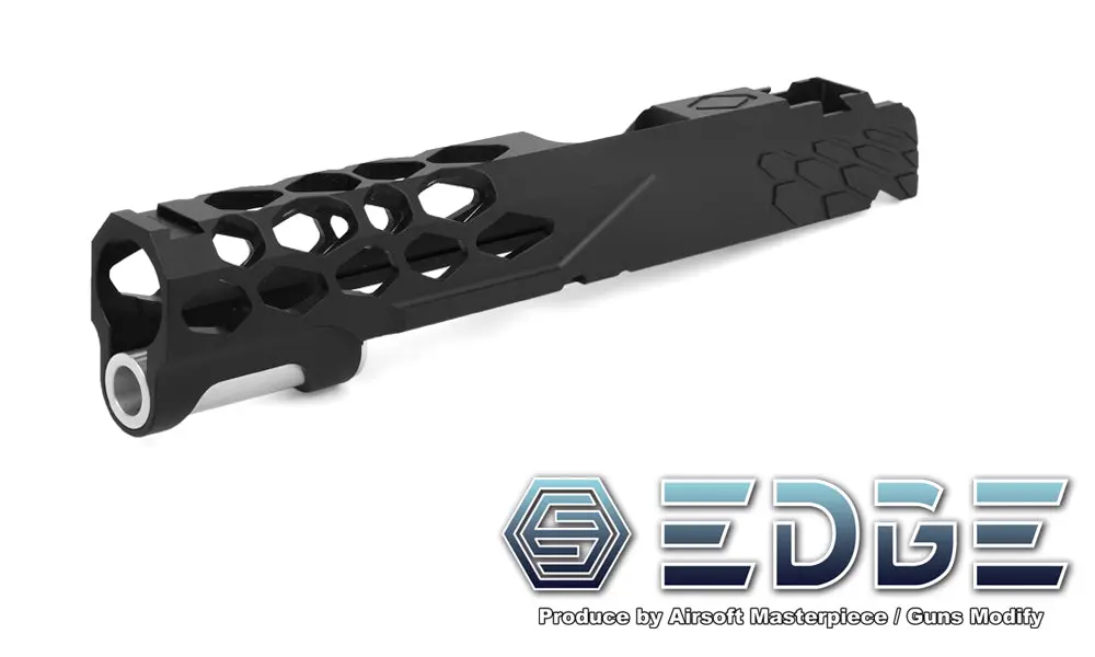 Edge “Shield” Aluminum Standard Slide For Hi-Capa/1911 #Edge-Sl001-Bk - Black 1