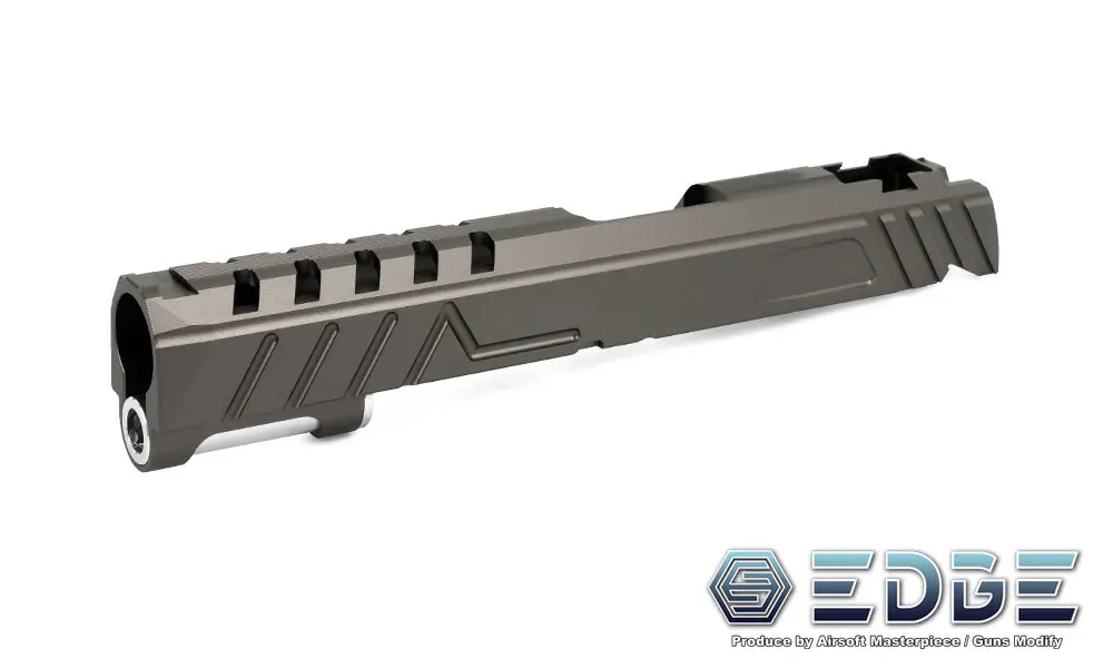 Edge Custom "Diva" Aluminum Standard Slide For Hi-Capa/1911 Titanium Grey 1