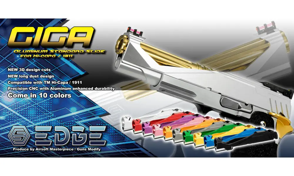 Edge Custom "Giga" Aluminum Standard Slide For 5.1 Hi-Capa/1911 1