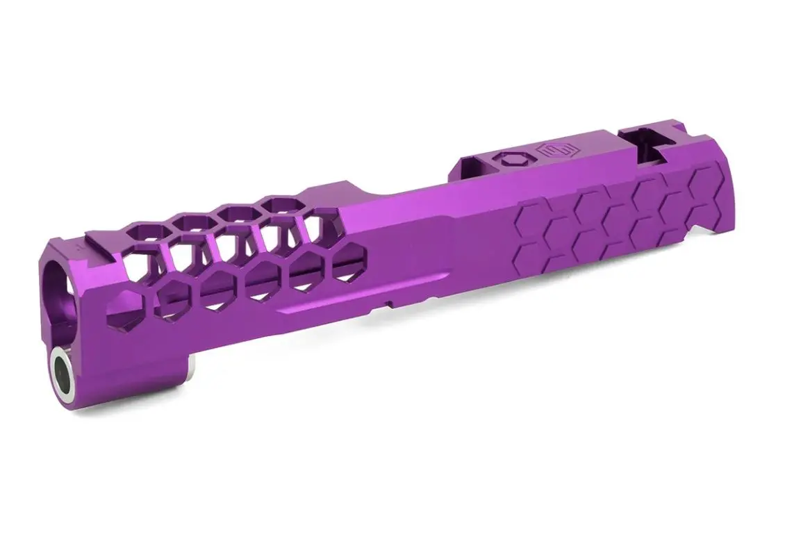 Edge Custom “Hive” Aluminum Slide For Hi-Capa 4.3 - Purple 1