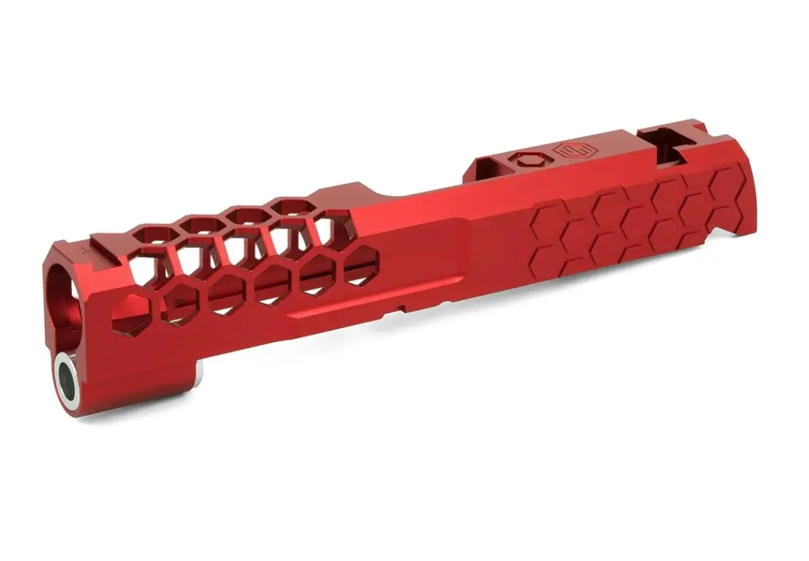 Edge Custom “Hive” Aluminum Slide For Hi-Capa 4.3 - Red 1